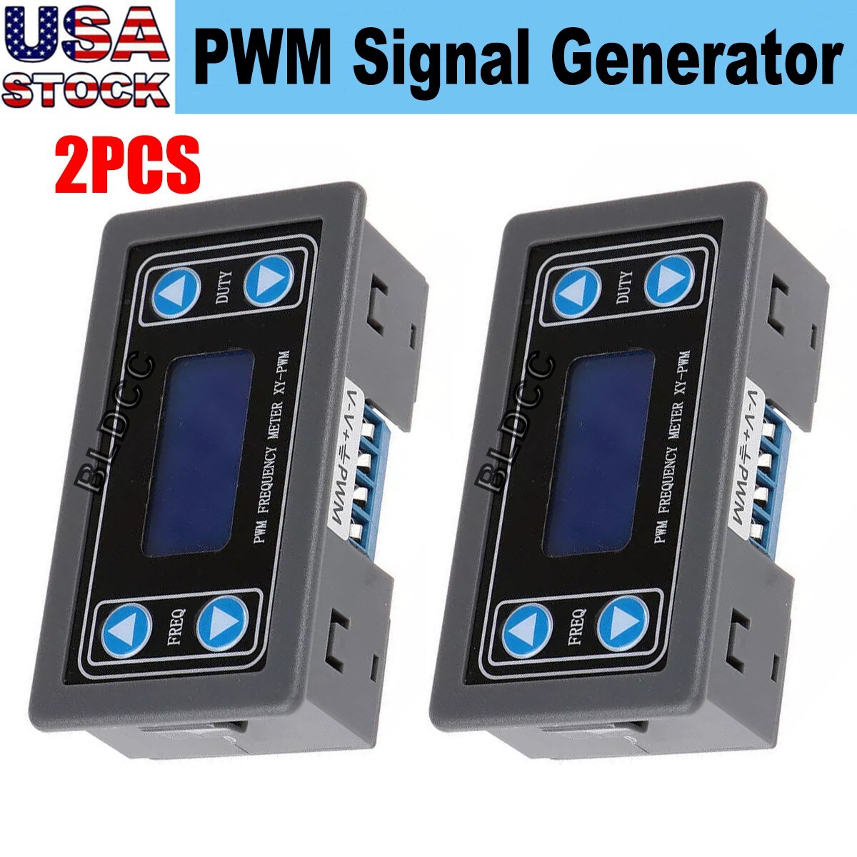 2PCS PWM Pulse Frequency Duty Cycle Adjustable Module DC3.3-30V Signal Generator