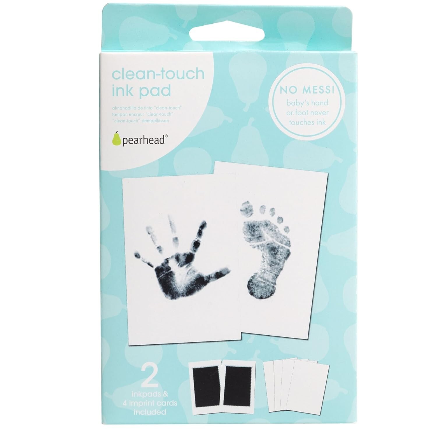Pearhead Newborn Baby Handprint and Footprint Kit 2 pads 4 cards NEW Crafts