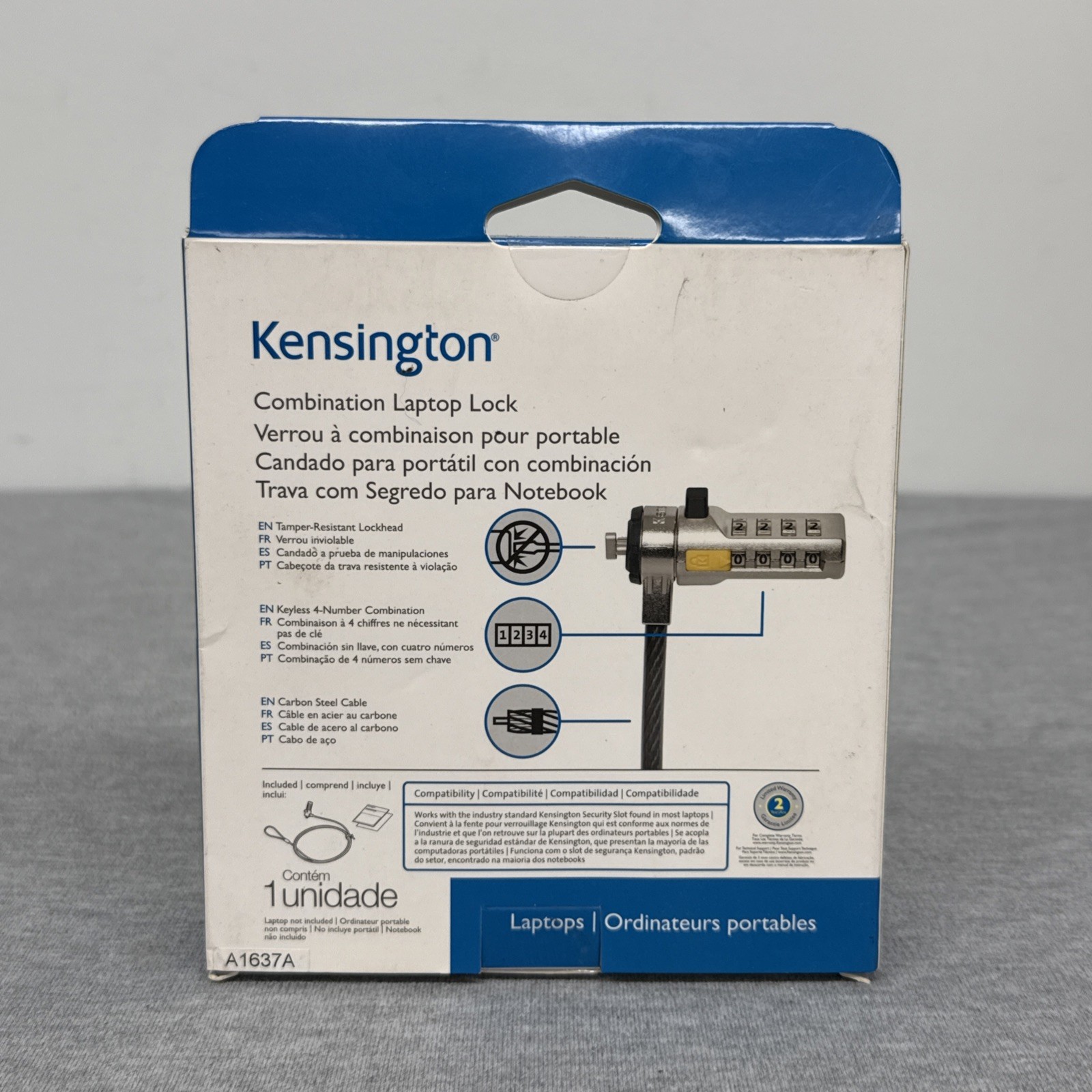 Kensington Combination Laptop Computer Lock K64673AM