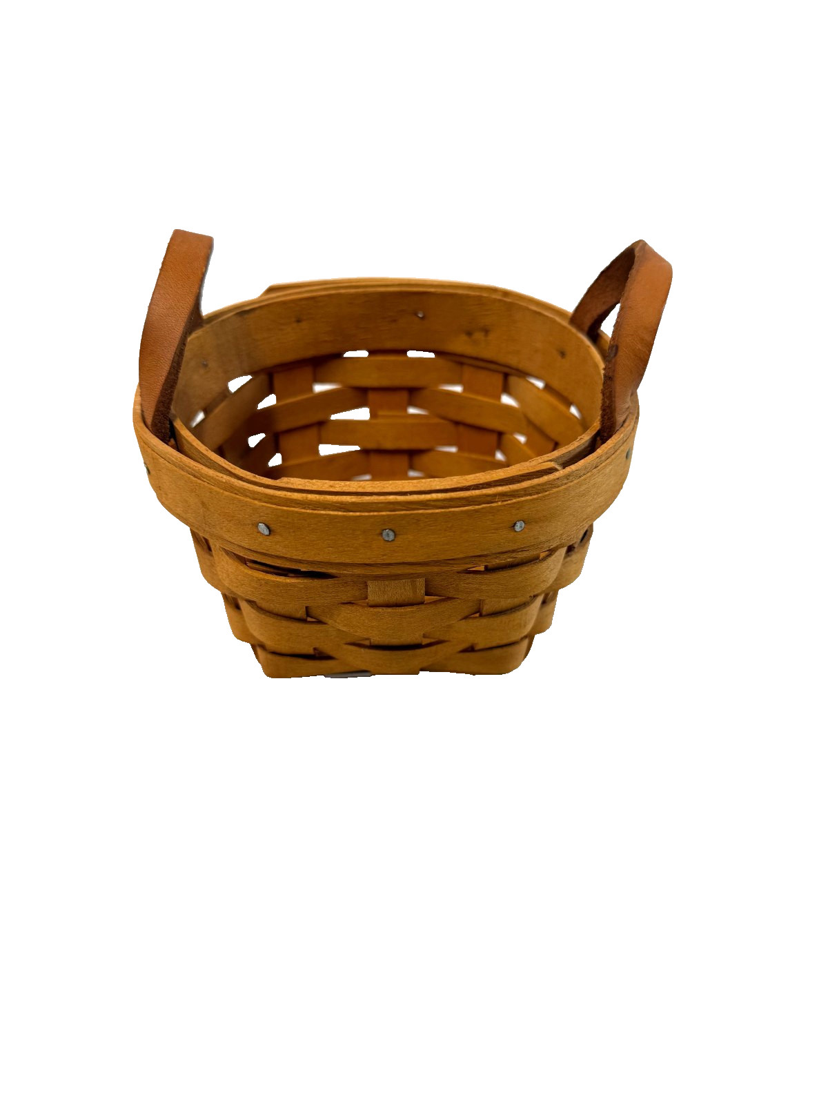 1997 Longaberger Thyme Basket USA Made 4.5"RD x 3"H Vintage