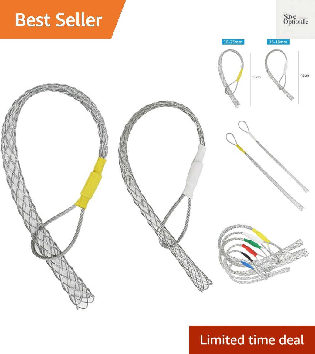Metal Cable Puller Socks Cable Puller Wire Grip Cable Pipe Conduit Puller Wir...
