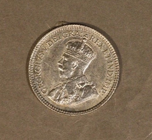 1919 Canada 5c Silver Detailed with Luster