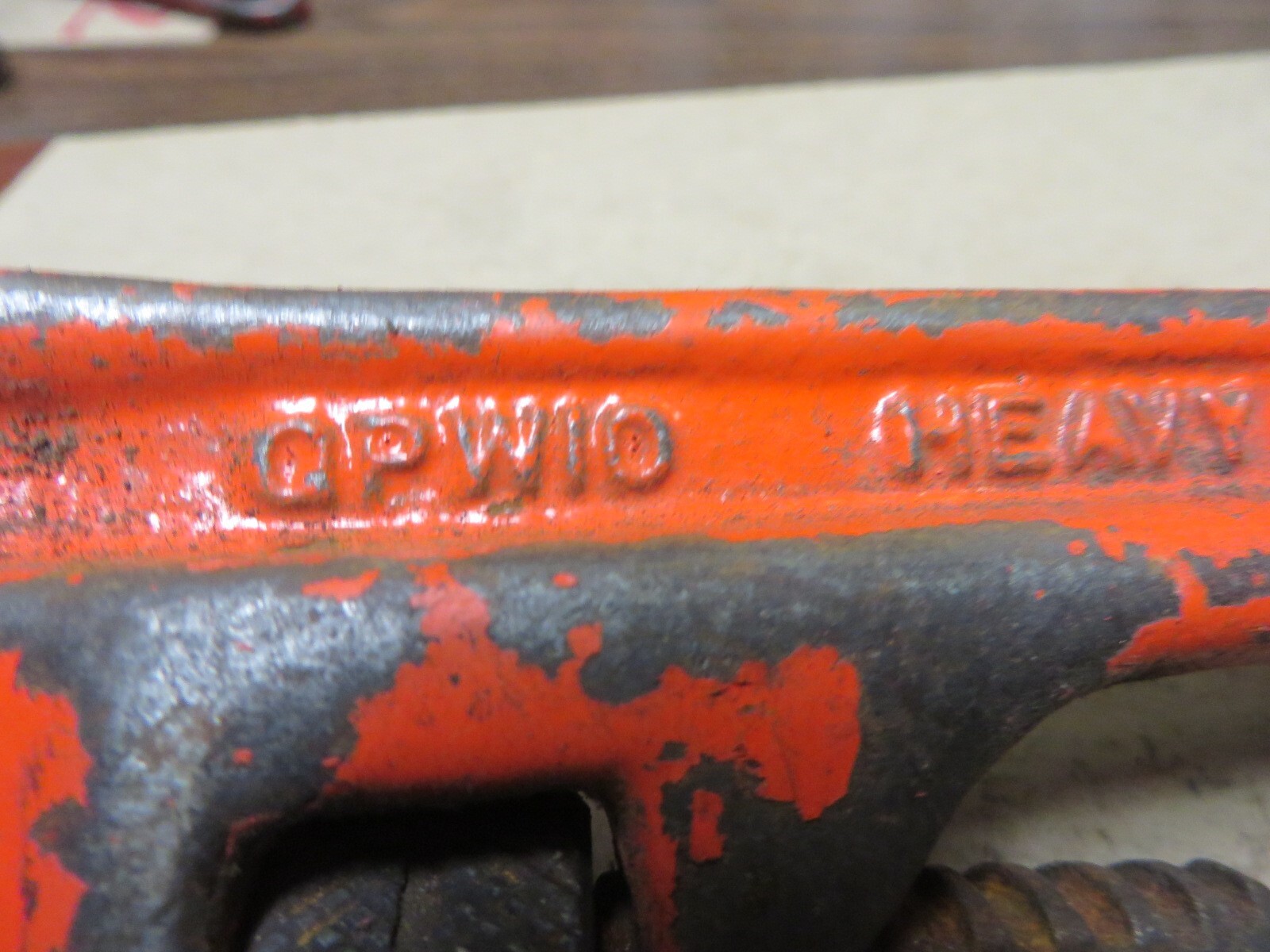 OHIO FORGE 10" ADJUSTABLE PIPE WRENCH # OPW10