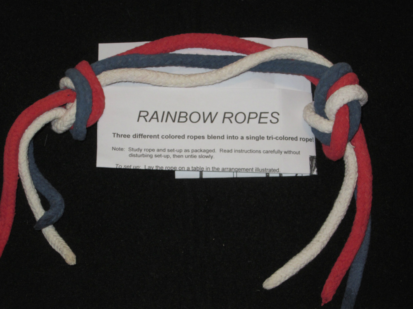 Rainbow Ropes Magic Trick - aka Patriotic Ropes, Stage, Street, Schools, Daycare