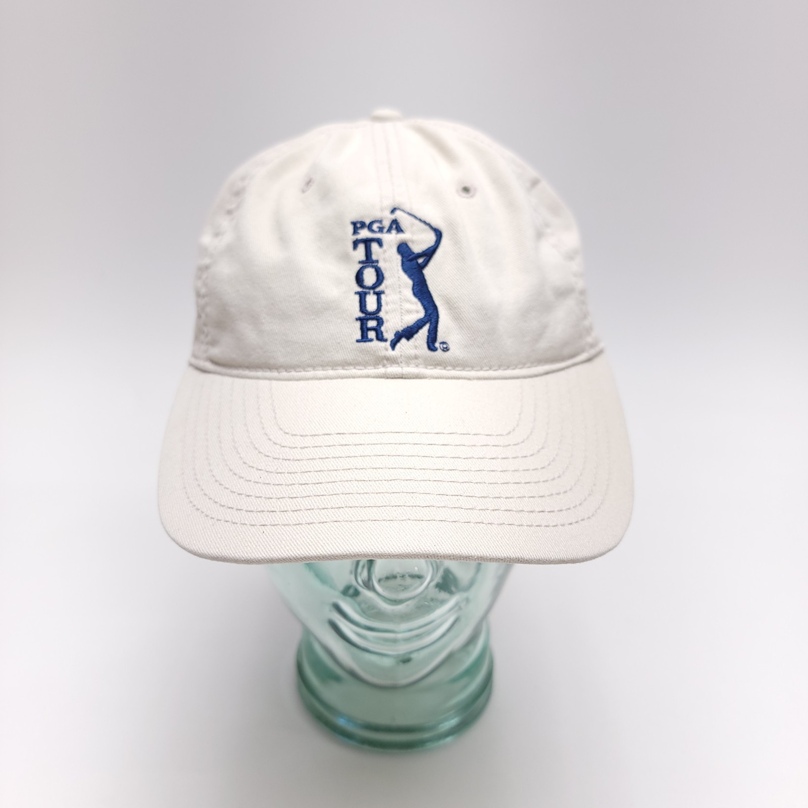 PGA TOUR Golf Hat Strapback Off White Baseball Cap Golfing