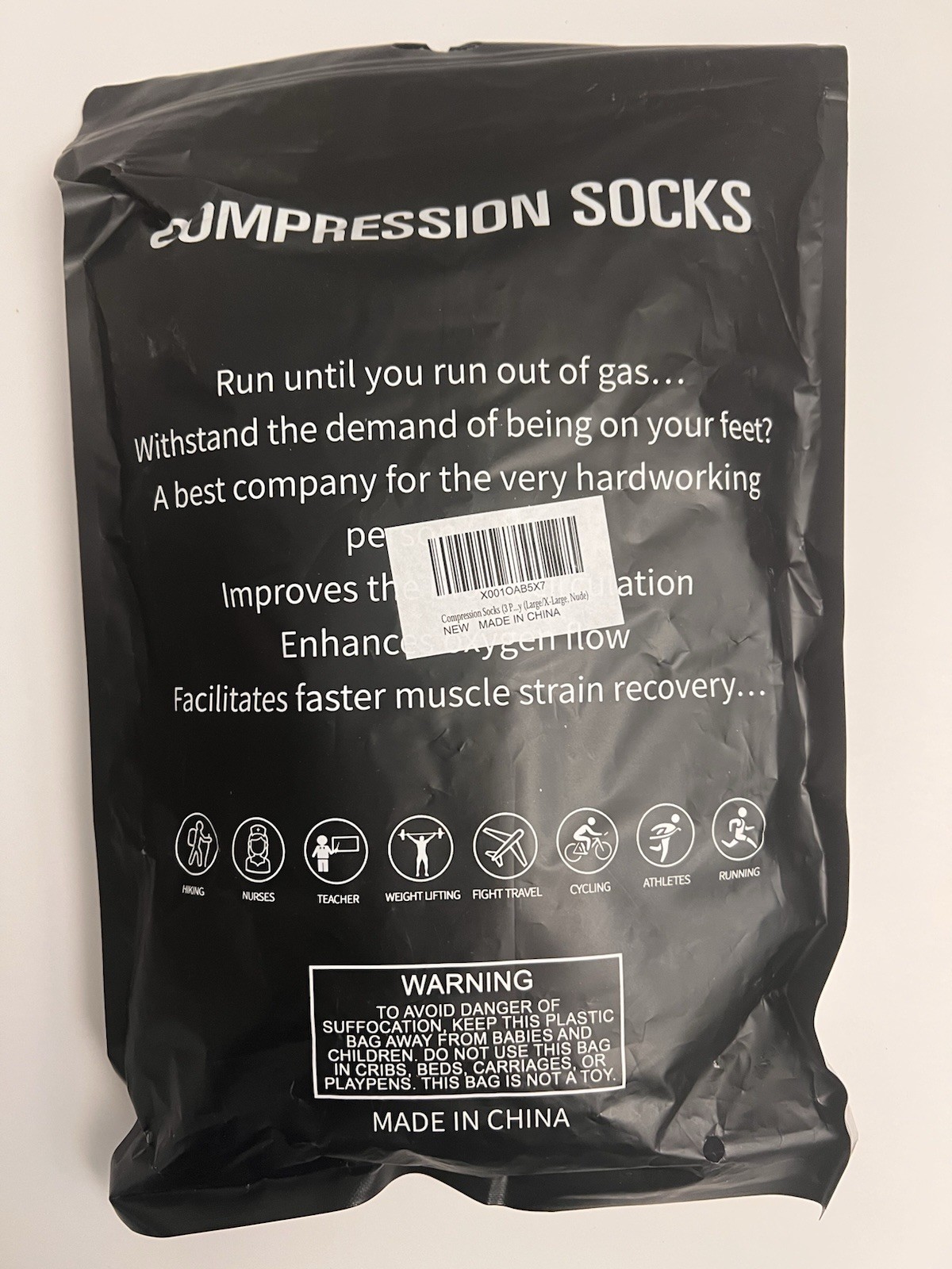 Compression Socks Nude Large/XL