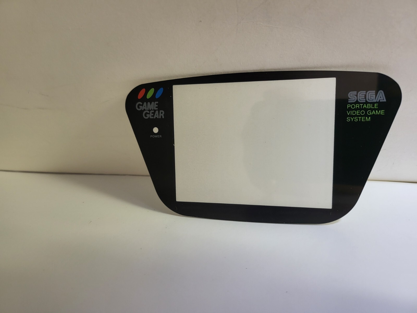 NEW Black Plastic SEGA Game Gear Replacement Screen Protector lens W/Adhesive G3