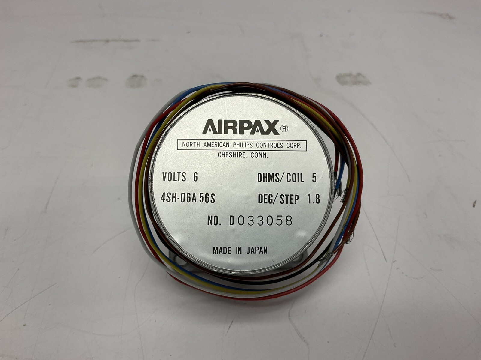 NEW Airpax 4SH-06A 56S 6V 5Ohm Coil 1.8Deg/Step Stepping Motor ¼” Dia. Shaft
