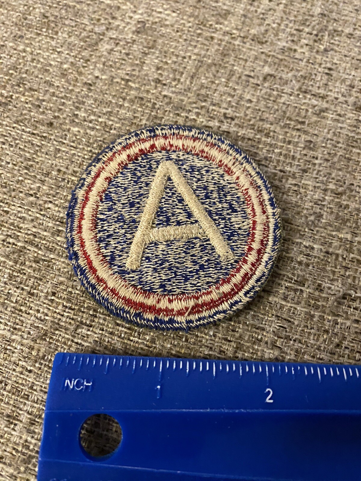 WWII US Army 3rd Army Patch - Patton White A INV8905
