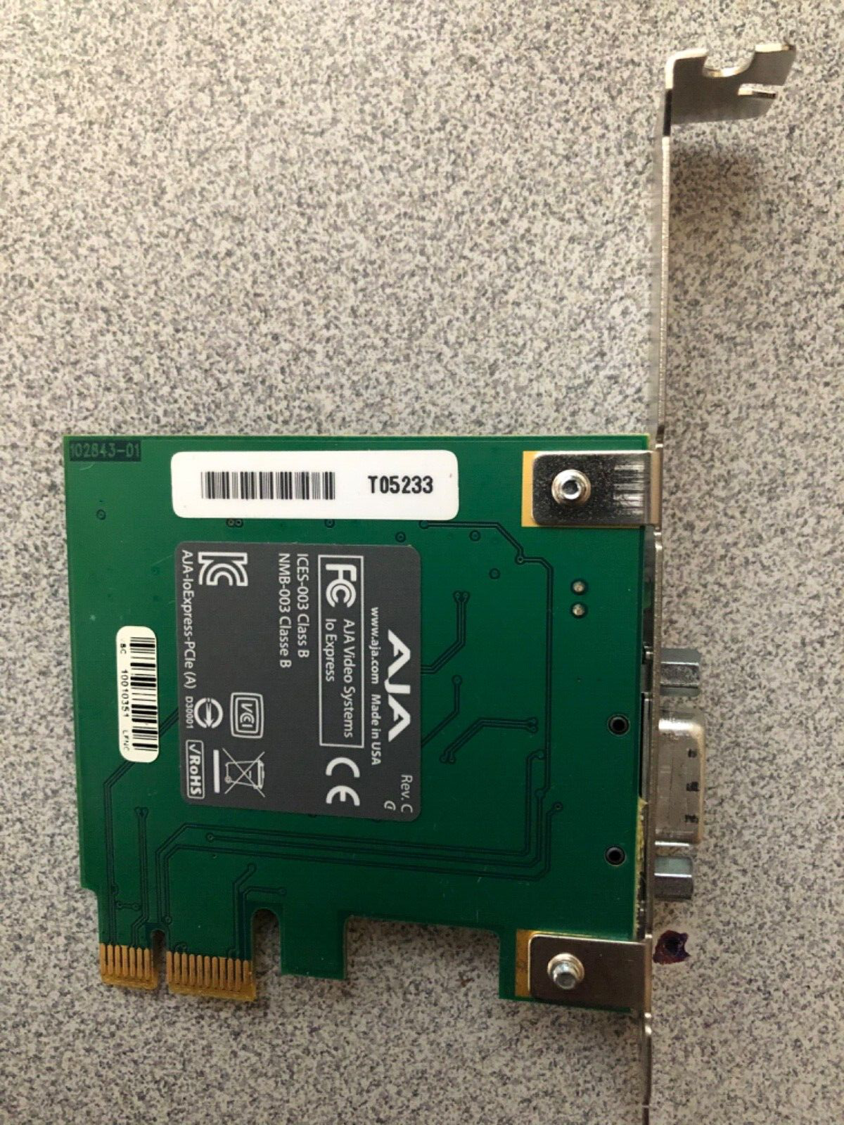 AJA IO-Express Portable Video Audio I/O Interface for PCIe