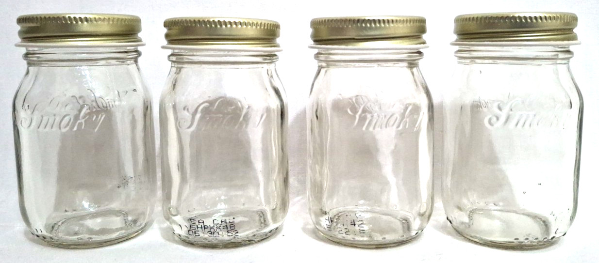 4 Pack Ole Smoky Distillery 50ml Moonshine Mason Jars DIY Arts And Crafts Empty