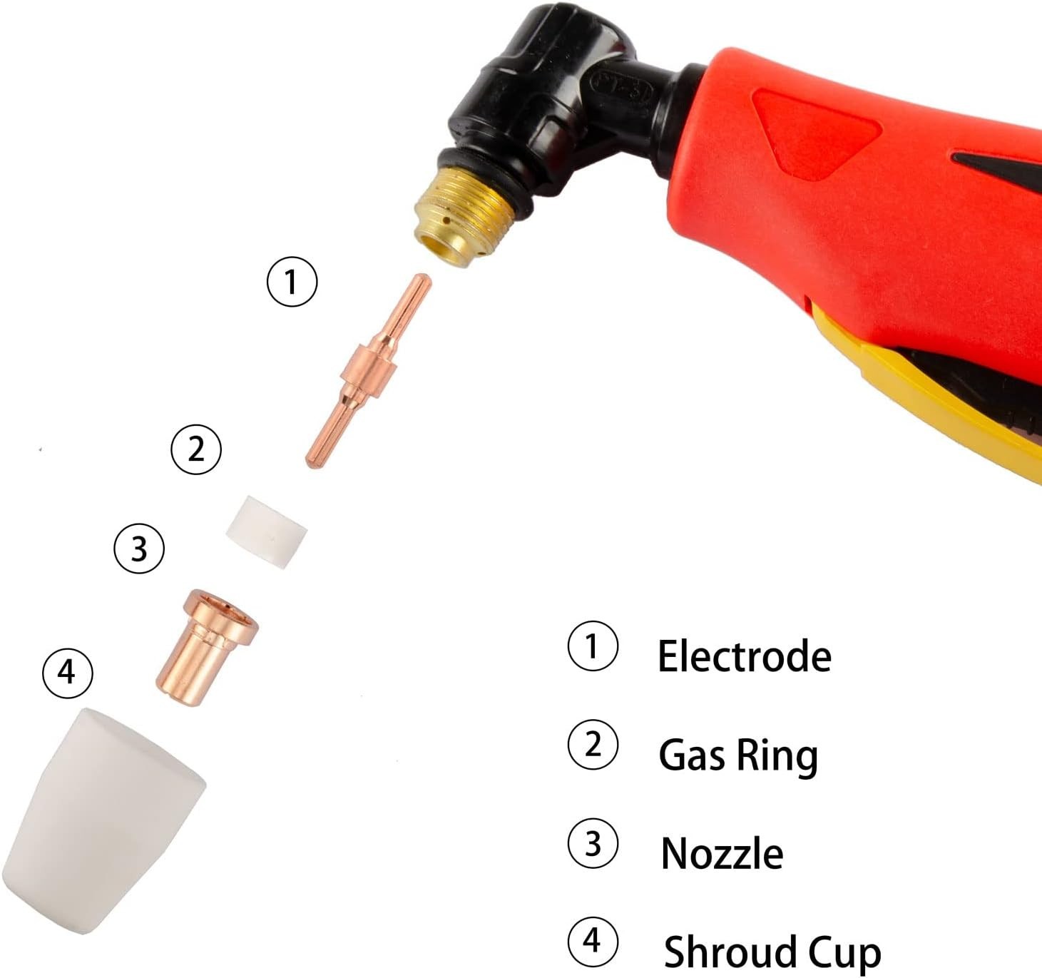 All-in-One 60pcs Extended Plasma Cutting Tips and Consumables for Precision Work