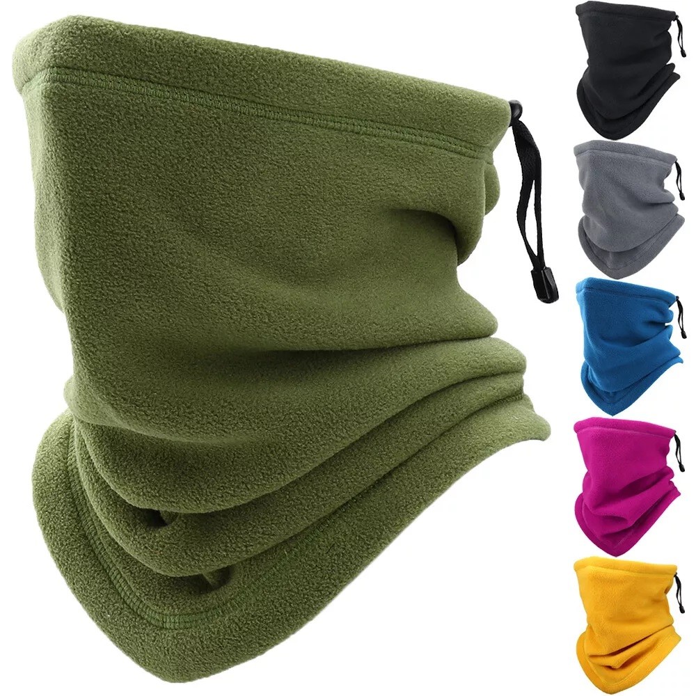 Winter Neck Warmer Gaiter Fleece Windproof Ski Face Mask Scarf for Cold Weather
