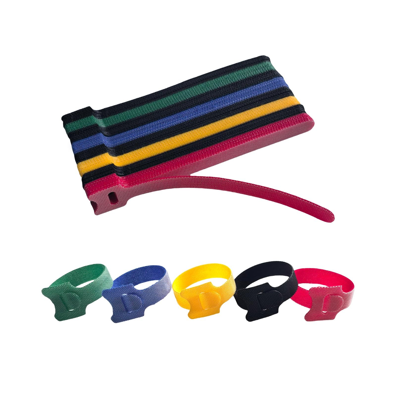 160 PCS 6 Inches 6inches-160PCS, Black,red, Yellow, Blue and Green