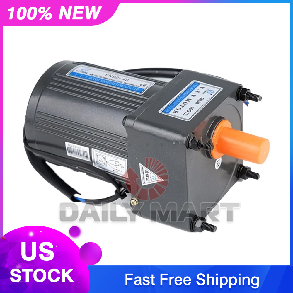 New In Box VTV YN90-40 Helical Gear Motor Speed Motor