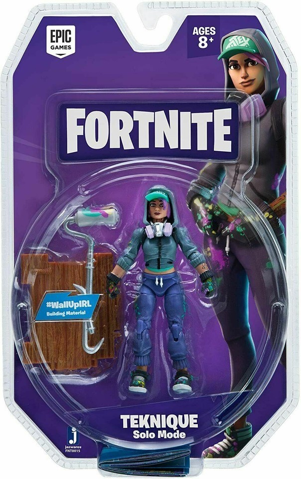 Fortnite Solo Mode Core Figure Pack Teknique Collectible Toy Ages 8+ NEW