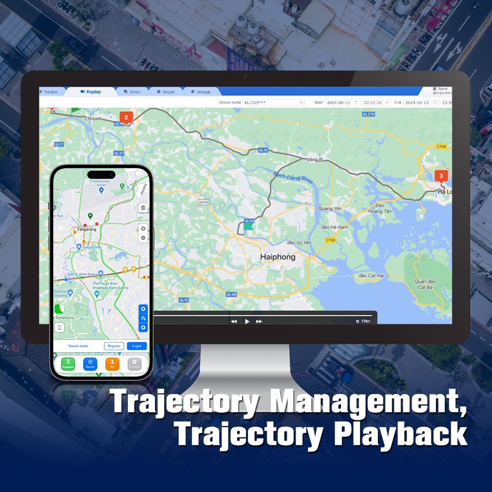GT08 4G-LTE GPS Vehicle Tracking Device Support Android & IOS APP Low Monthly