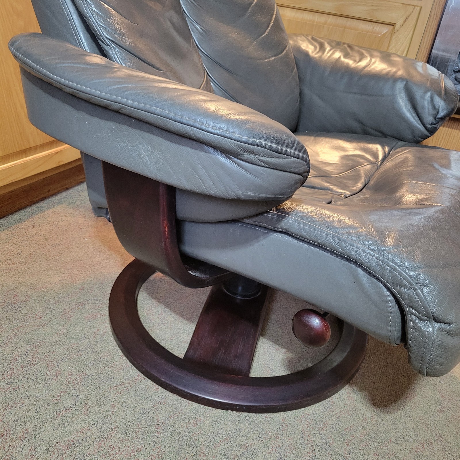 IMG Nordic 63 Recliner Chair Gray No Ottoman