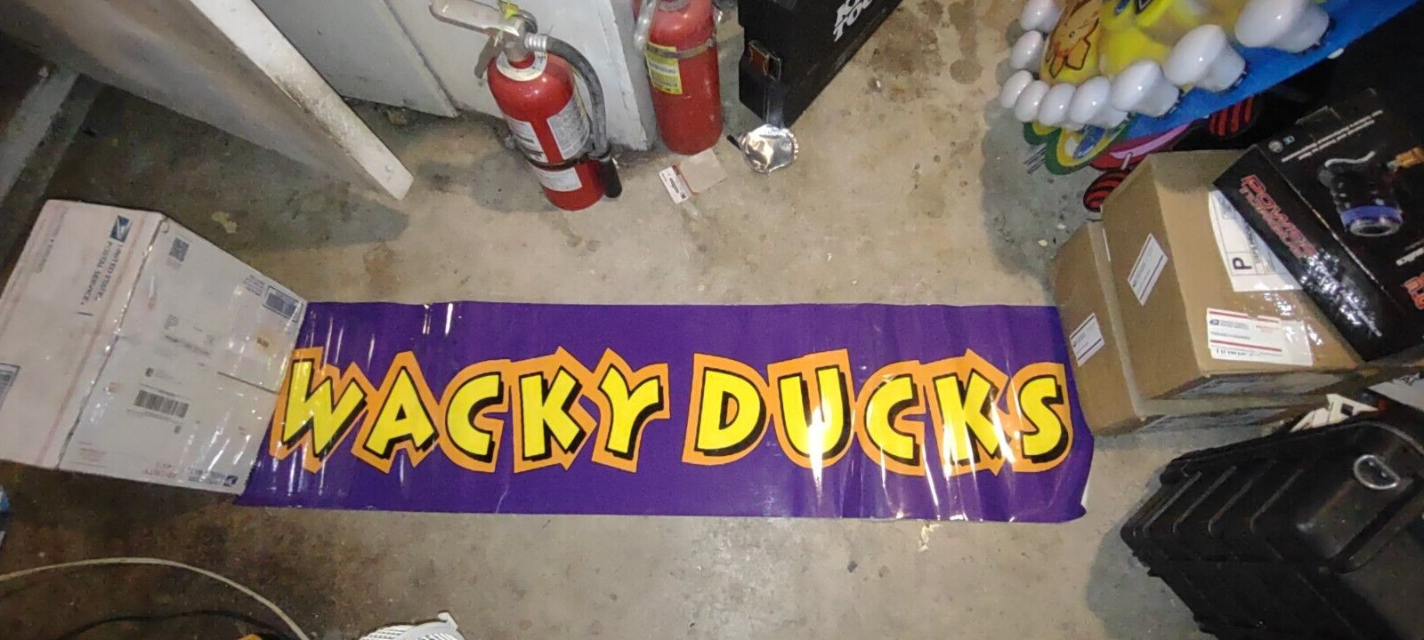 ice wacky ducks arcade redemtion marquee sticker #501