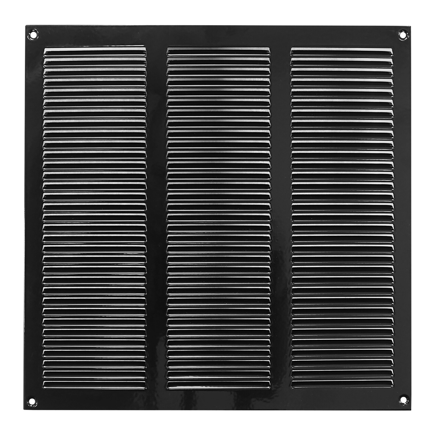 Black Metal Aerator Grid 300mm x with Fly Flat Screen Louvre Tube Cover