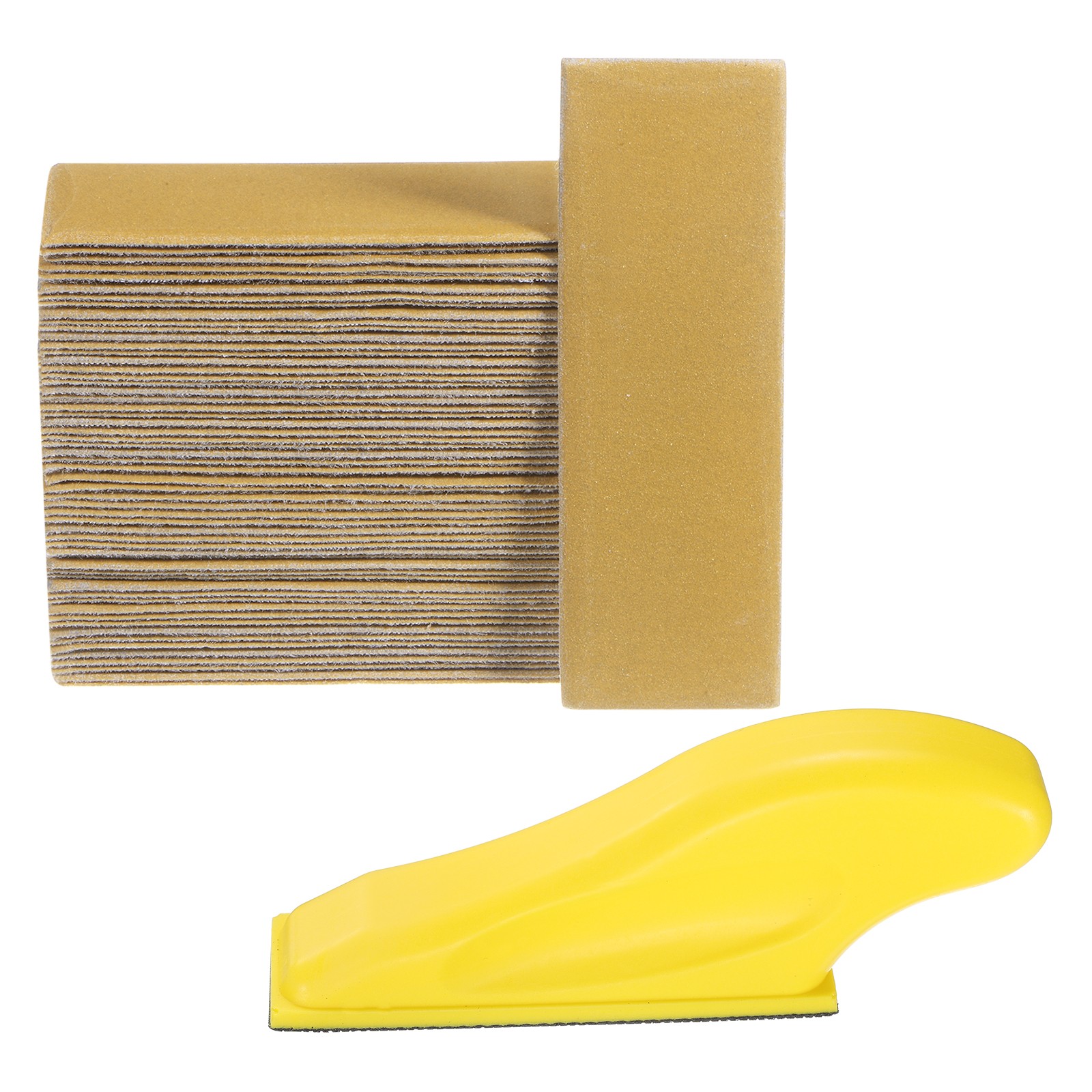 70Pcs Detail Sander Paper 320 Grit 3.5" x 1.2" Micro Hand Sanding Papers Sheets]