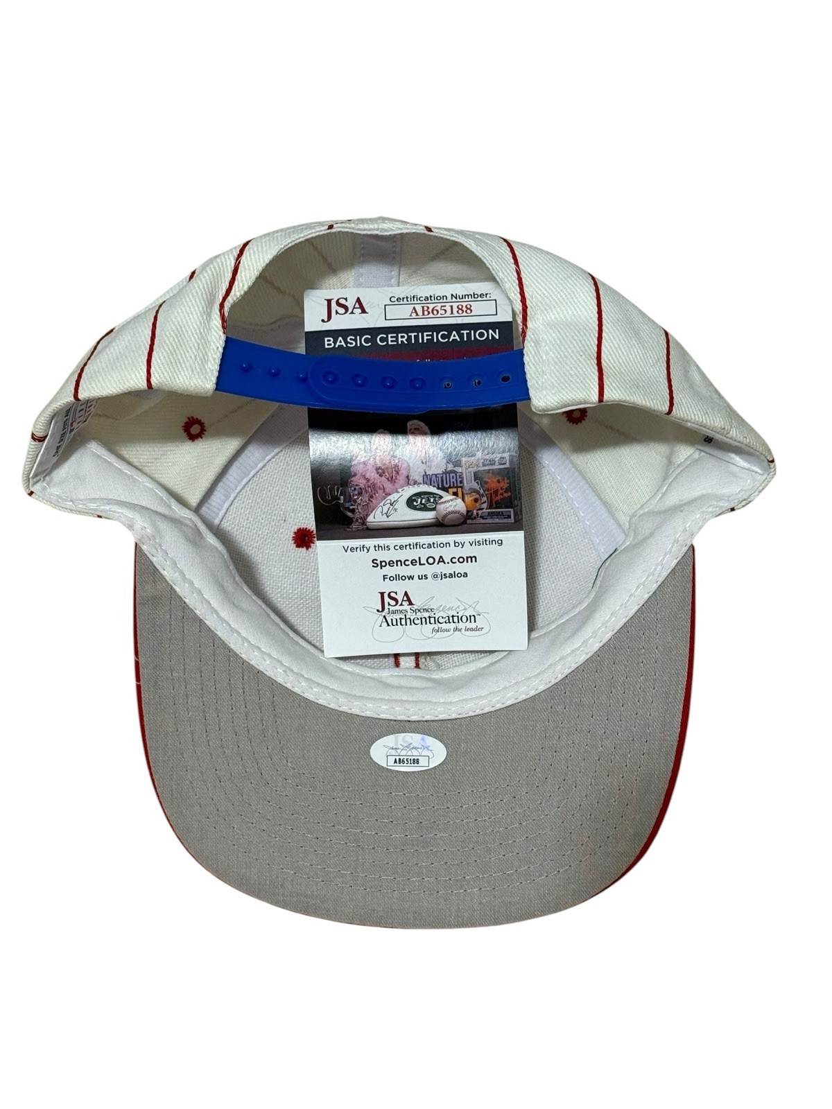 BOBBY ABREU PHILLIES AUTO SIGNED ADJUSTABLE HAT JSA COA