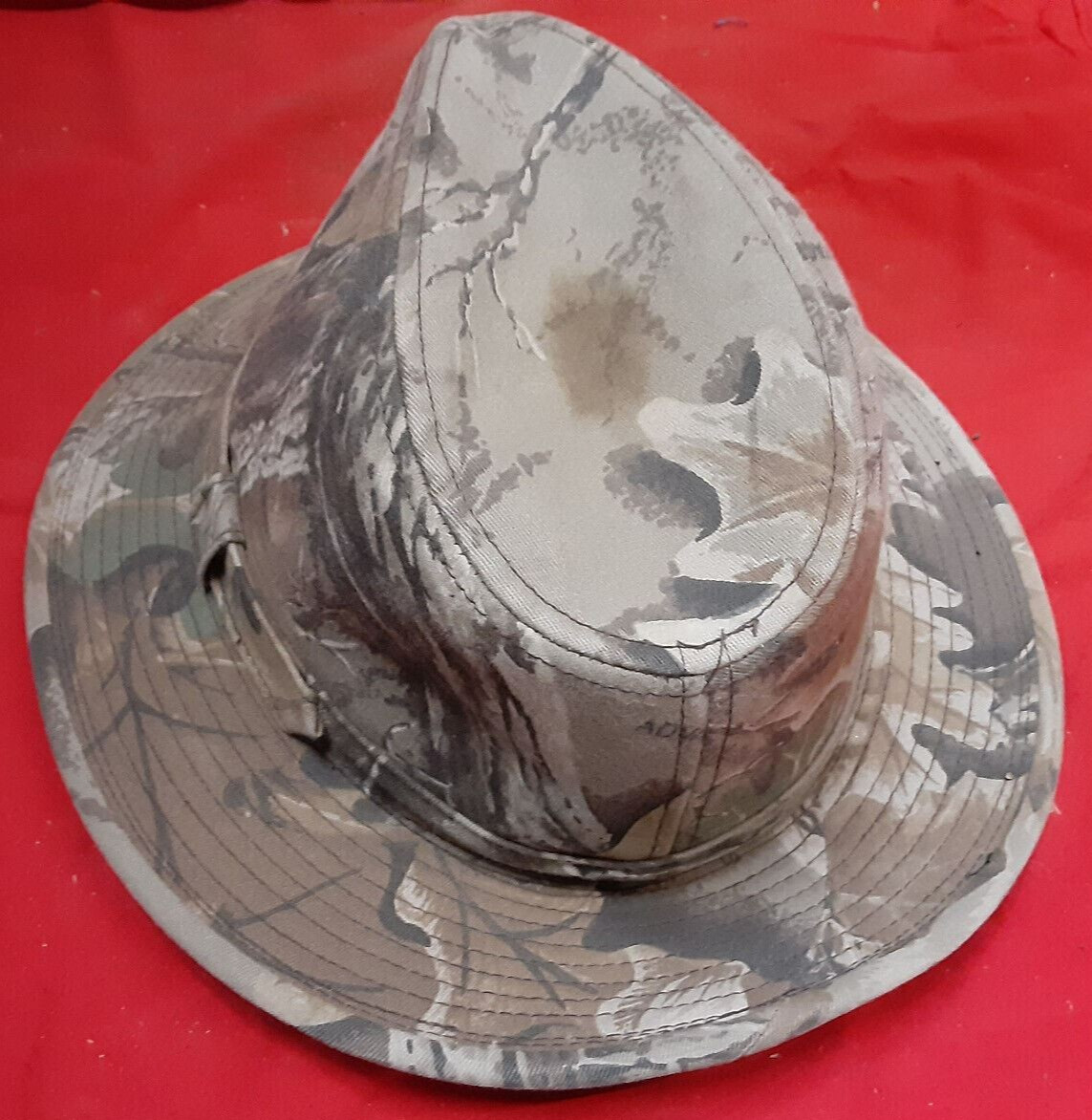 CAMO Fedora Field Hat Outdoor Cap Co. Hunting Fishing SZ M CLASSY LOOK 9w6