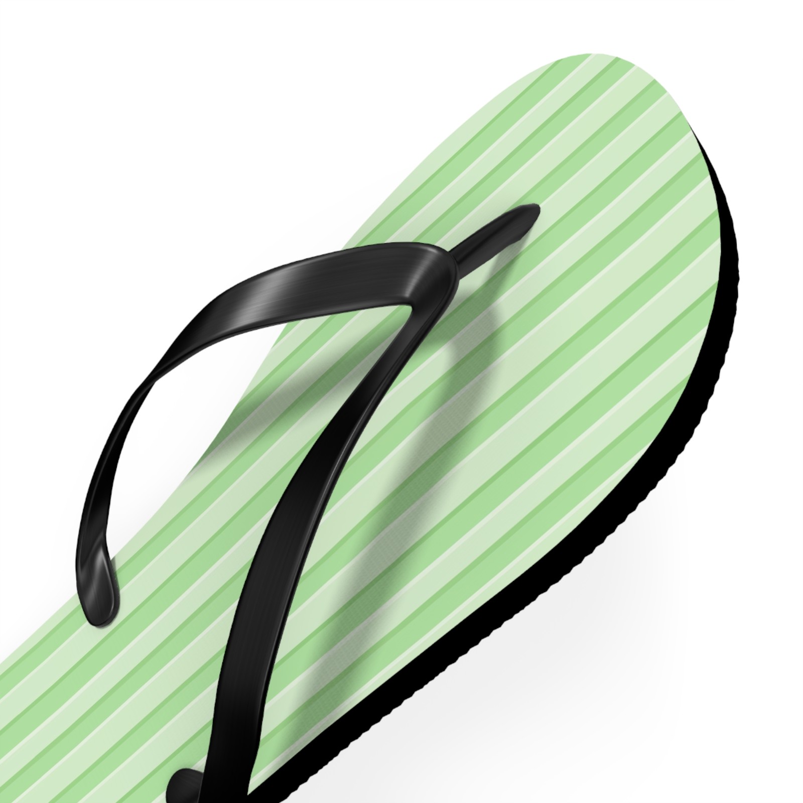 Mint Green Stripes Flip Flops – Beach Sandals