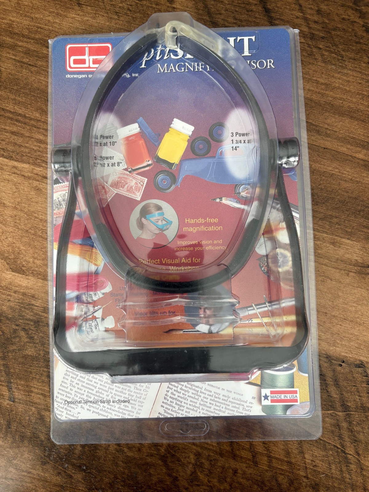 NEW Donegan Optical OptiSight Magnifying Visor USA Made!