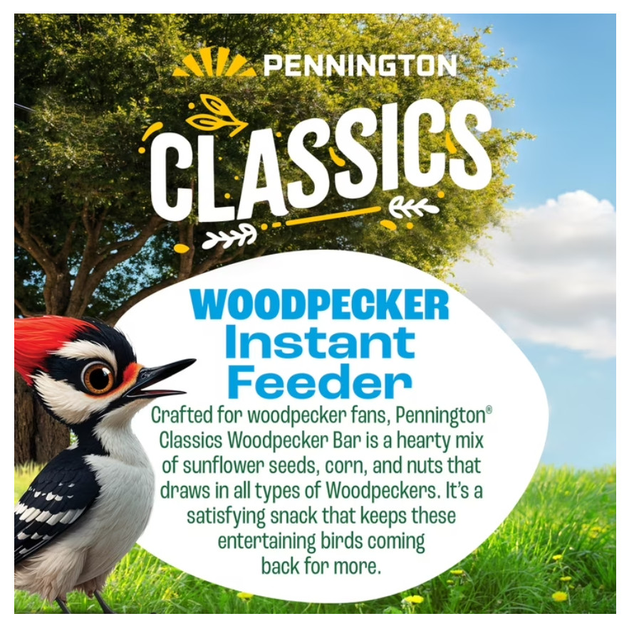 Pennington Classics Woodpecker Bar Instant Feeder 11 ounce