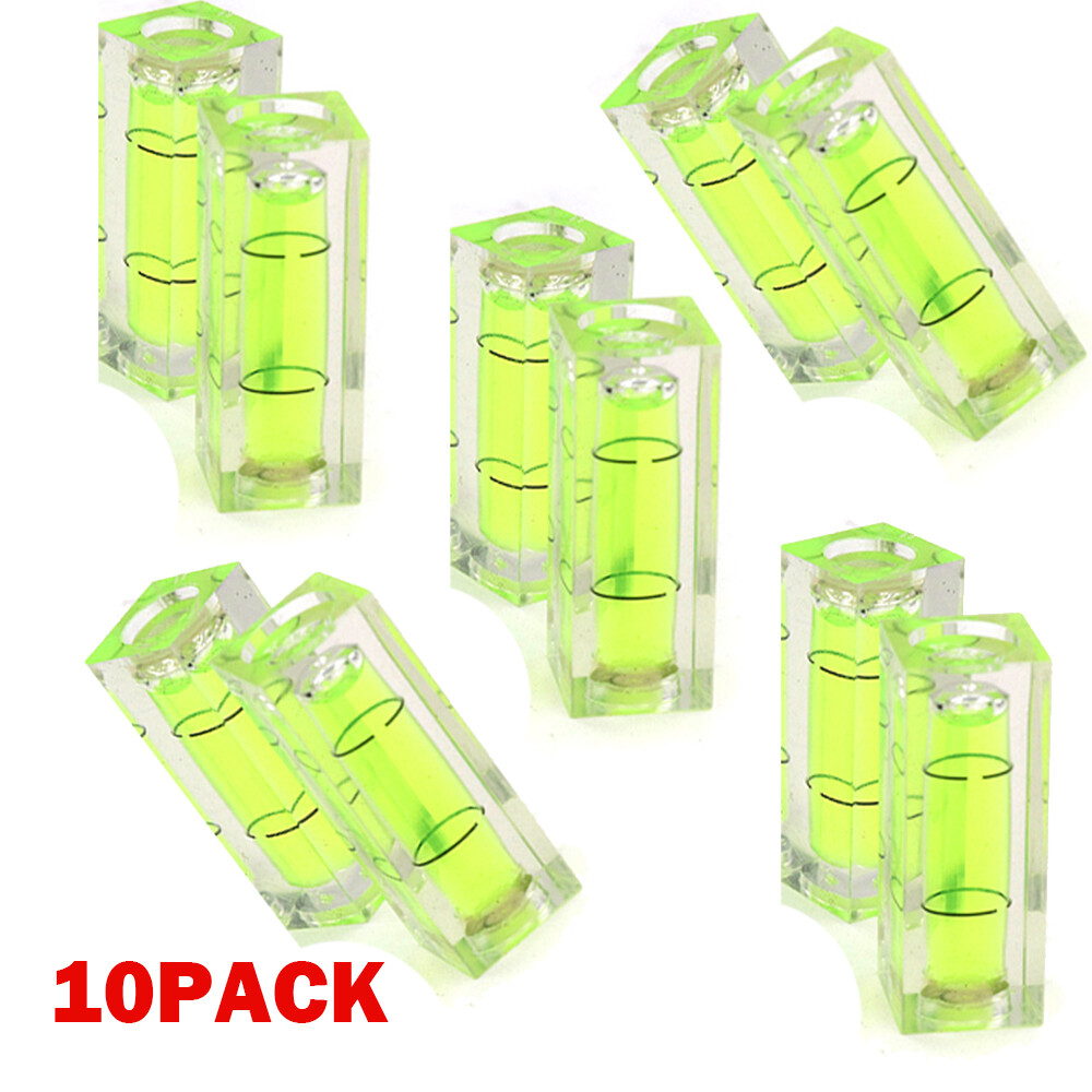 10pc Square Mini Spirit Level Bubble Small Leveller For Leveling Tubular 40mm US