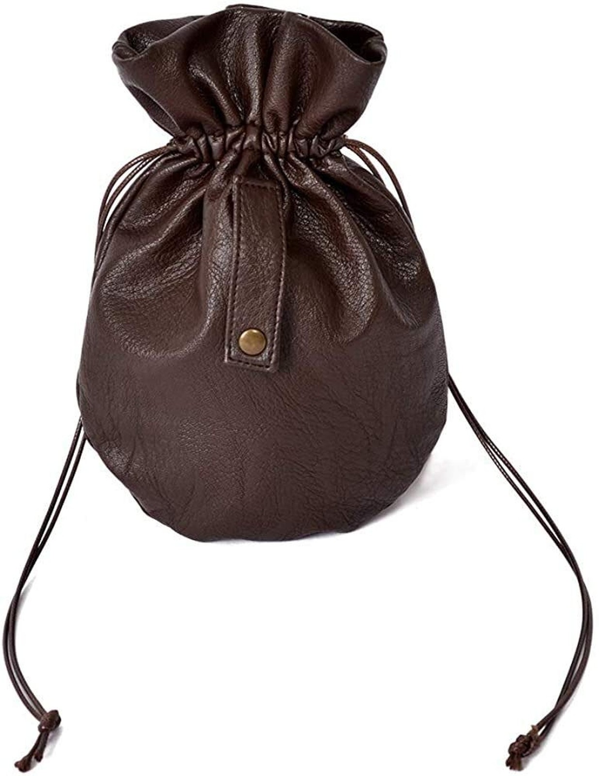 Medieval PU Leather Pouch Leather Drawstring Pouch Coin Purse Storage Renaiss...