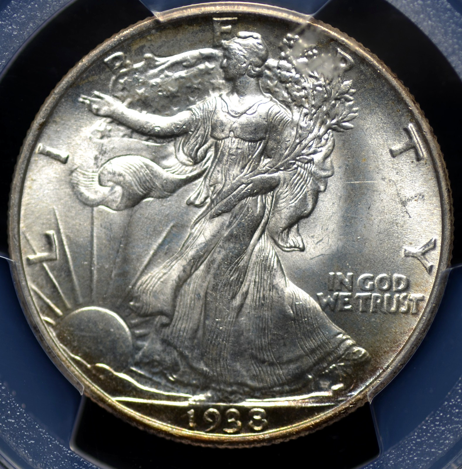 1938 WALKING LIBERTY HALF DOLLAR PCGS MS 64 A  BIT "CHATTERY"  ON  MS LIB'S