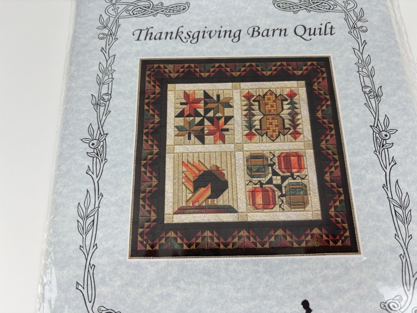 From Nancy’s Needle Thanksgiving Barn Quilt Needlepoint Pattern 1S