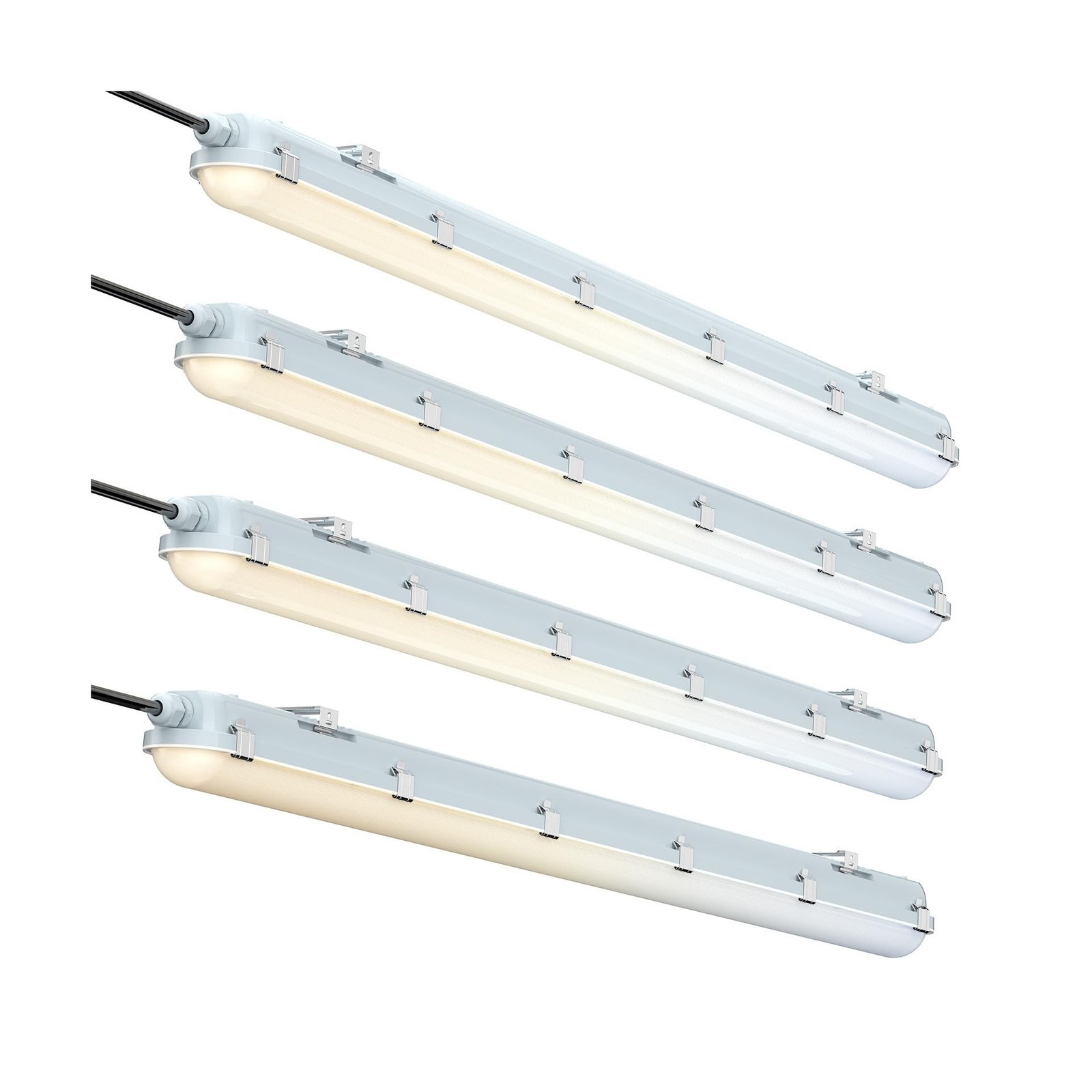 4FT Vapor Tight LED Fixture, 60W/50W/40W/30W 7800LM LED Vapor Proof Light Fix...