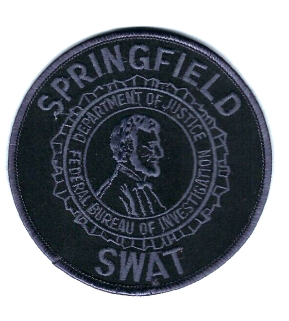 US Justice Dept. Federal Bureau Investigations Springfield Illinois SWAT patch