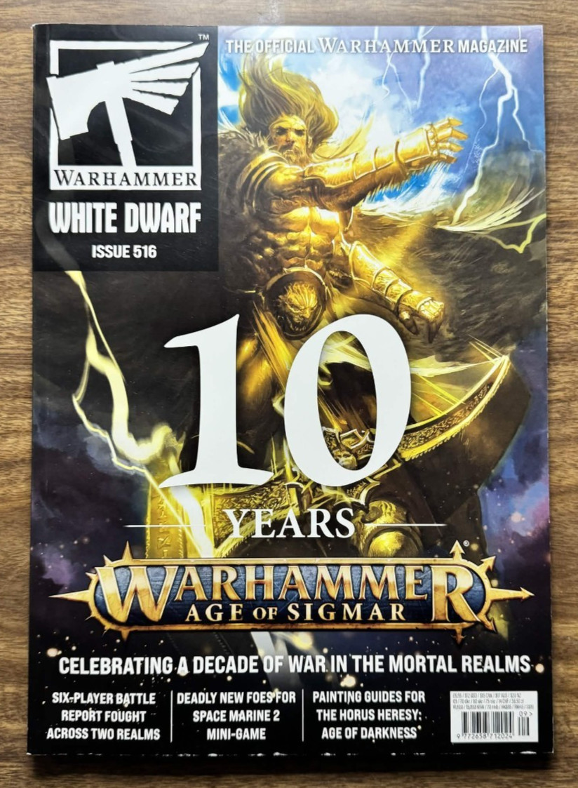 White Dwarf Issue 516 September 2025 - Warhammer 40k Age of Sigmar Old World