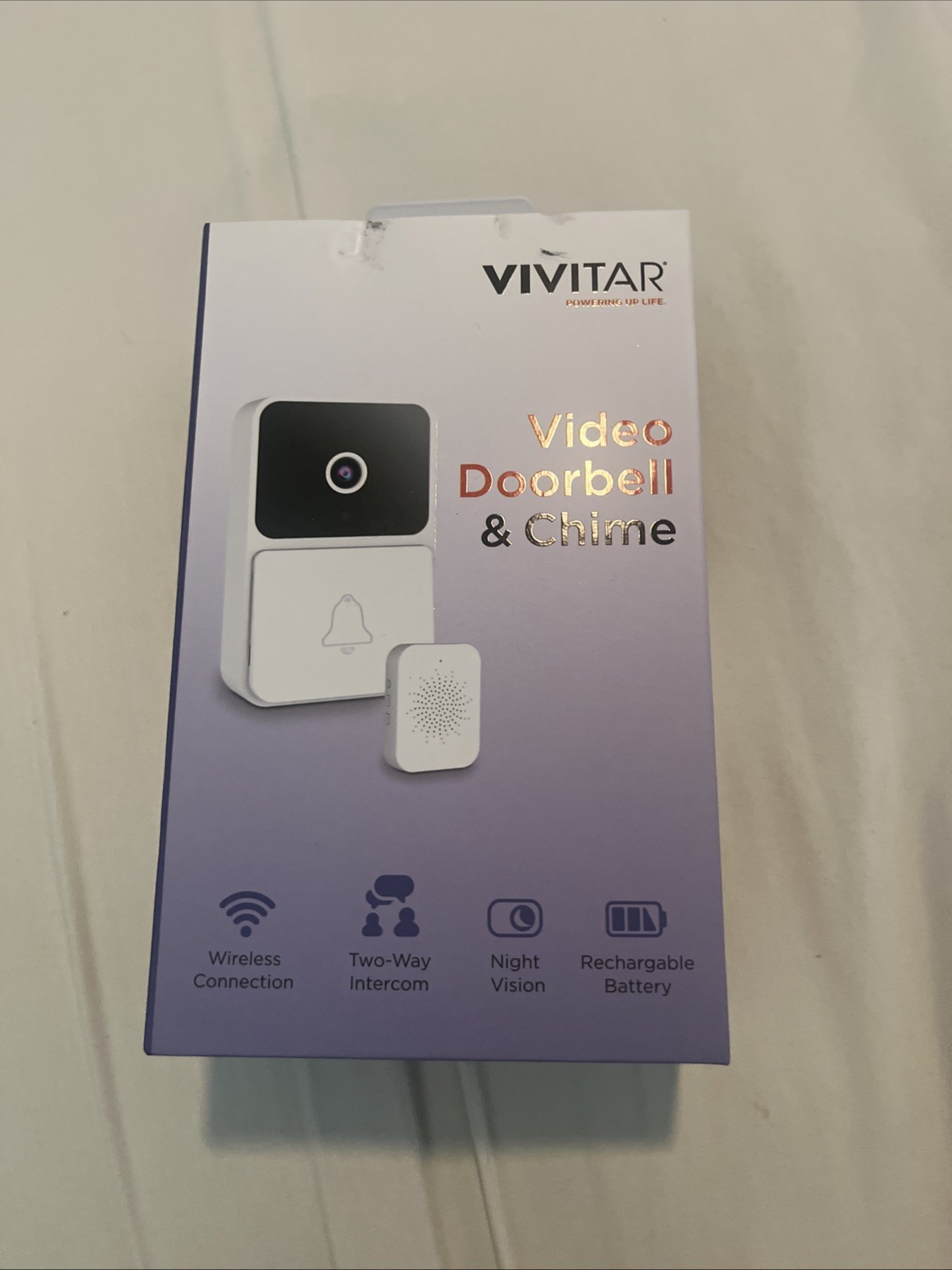 Video Doorbell and Chime by Vivitar Wireless Smart Security with USB Chime Kit