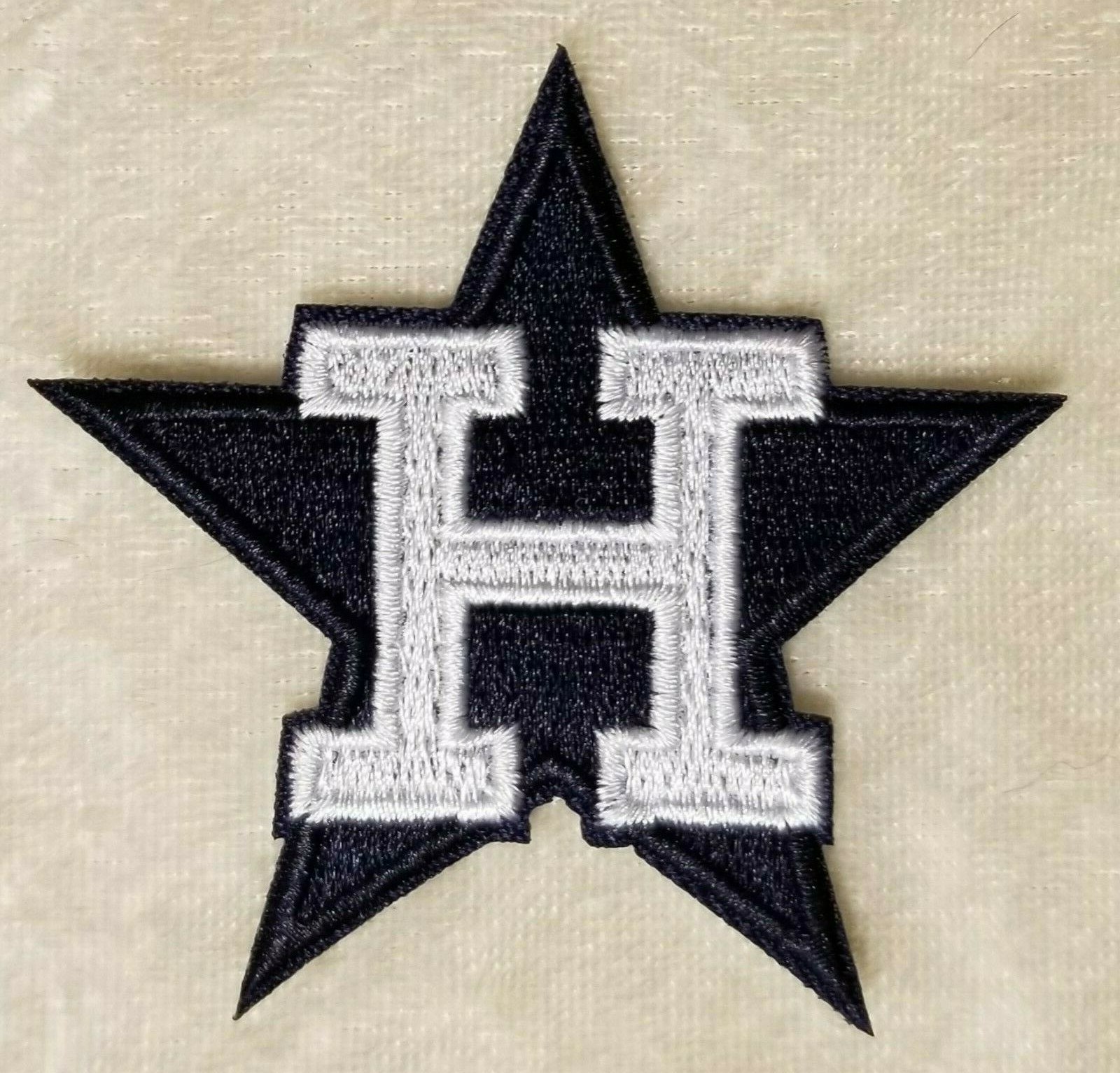 Houston Astros 2.5" Retro Star Iron On Embroidered Patch ~ Free Tracking!