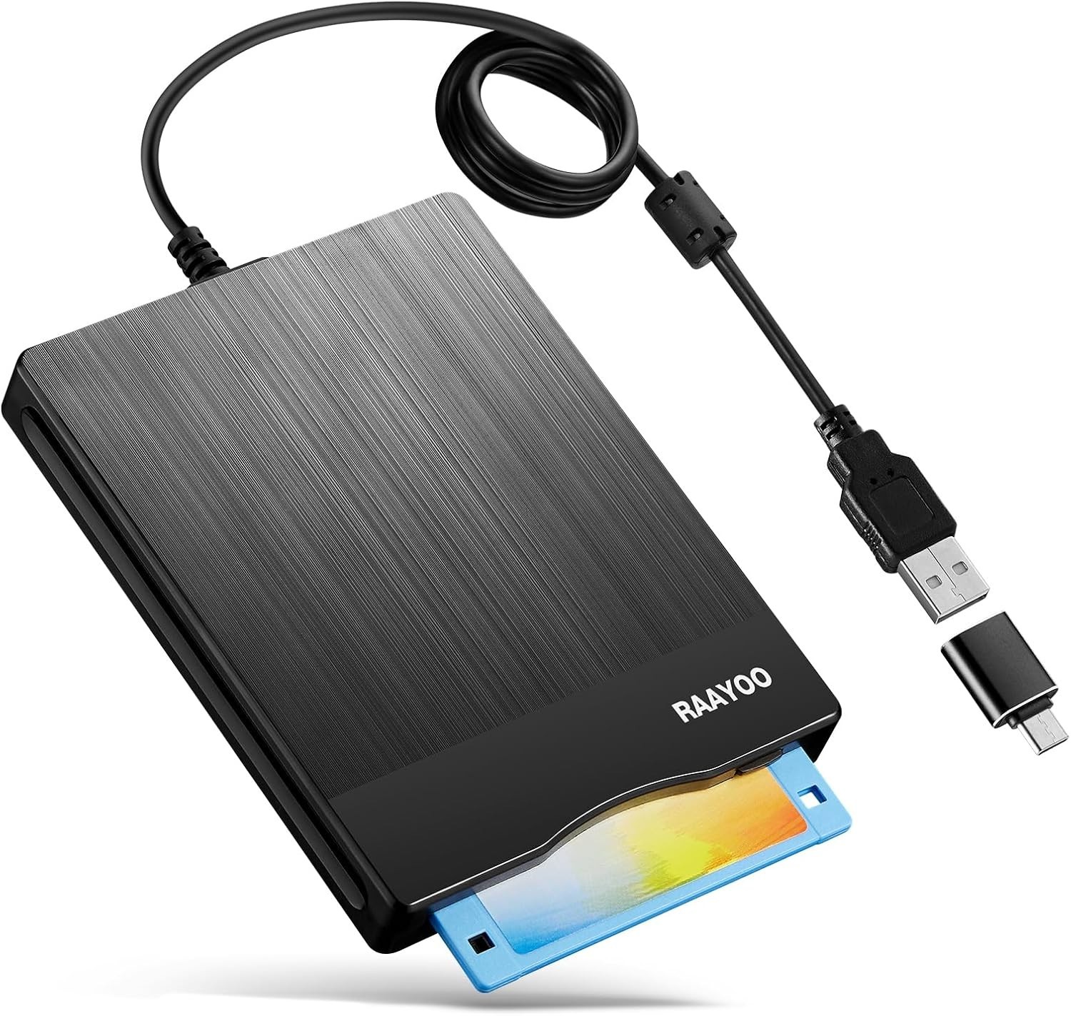 Portable 3.5 Inch USB Floppy Disc Drive - Lightweight & Dust Resistant Design