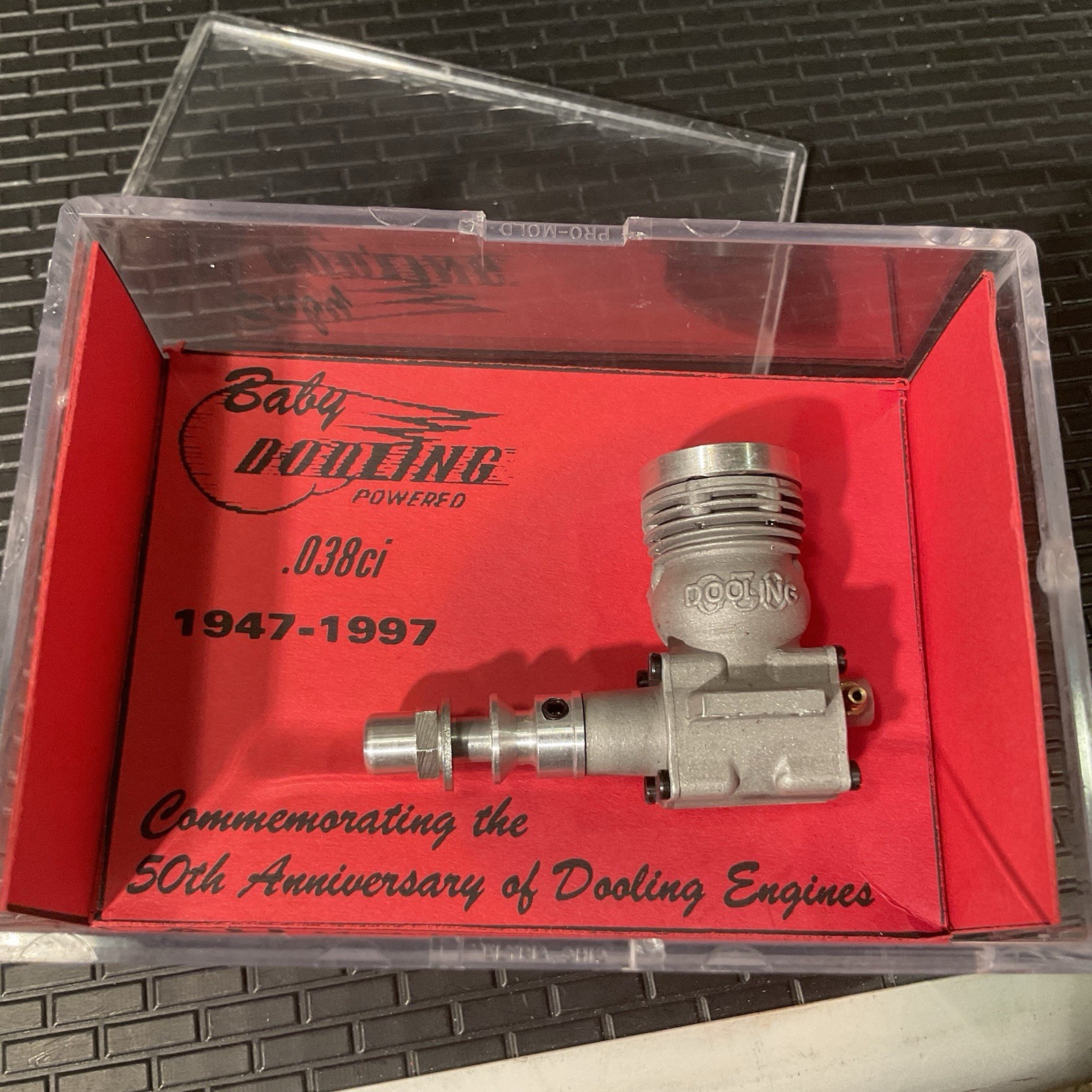 Rare NOS ARNE HENDE Baby Dooling .038 Tether Car Glow Engine