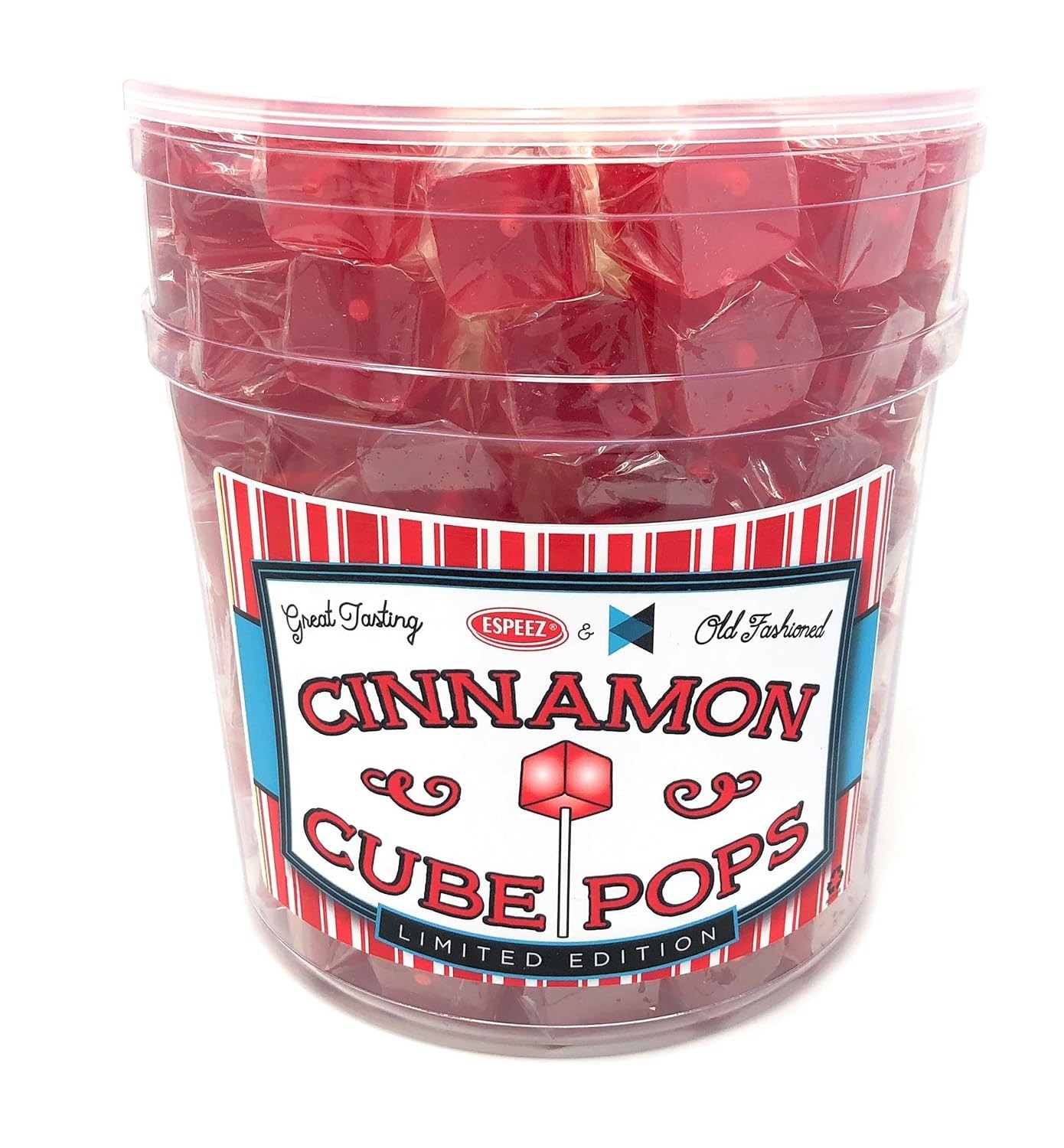 Hard Candy Cube Lollipop Suckers: Individually Wrapped Flavored Sucker Pack b...