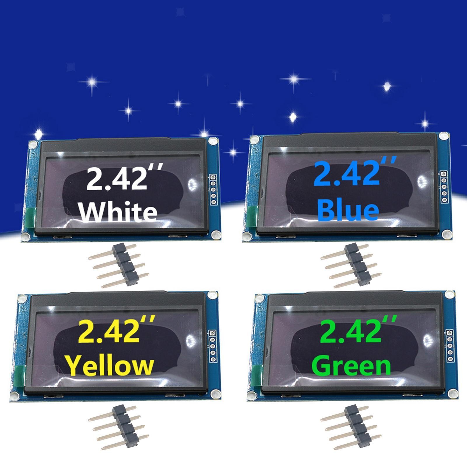 2.42 inch OLED Display Module Iic i2C Interface 4Pin Screen Board 3.3V