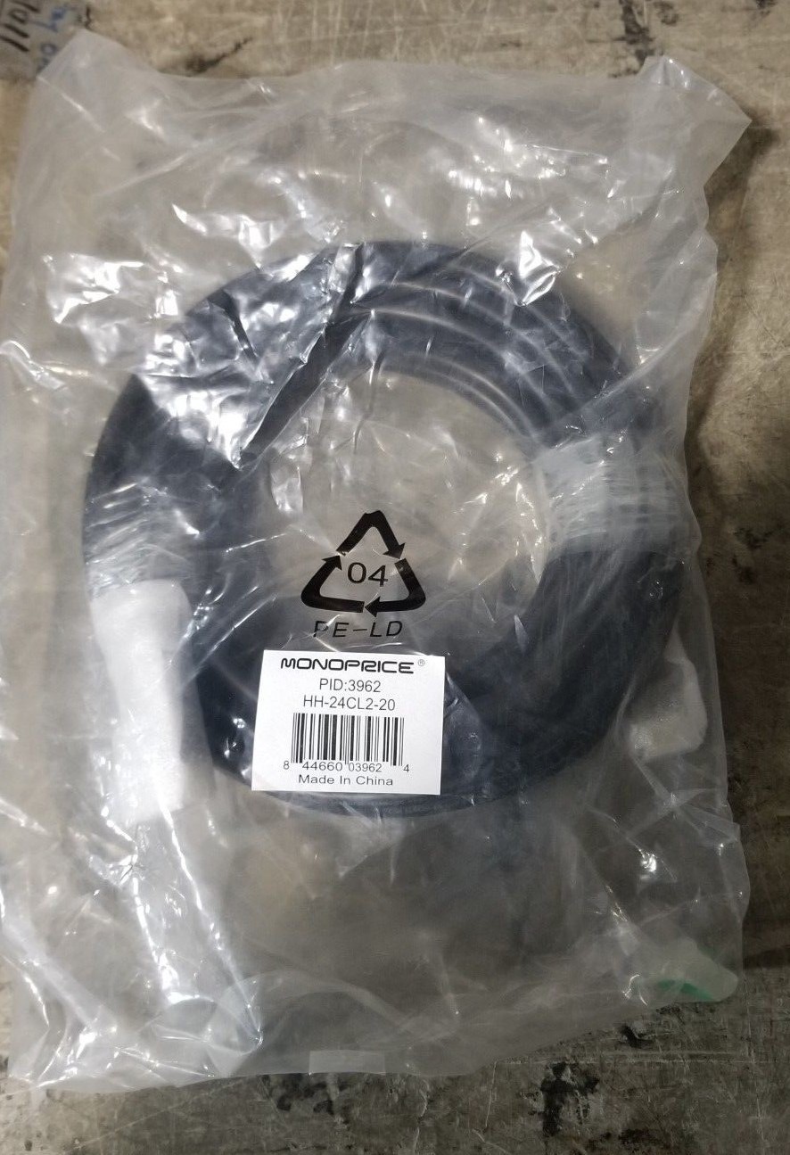 Monoprice HH-24CL2-20 Commercial Series Premium Standard HDMI Cable 20 ft Black