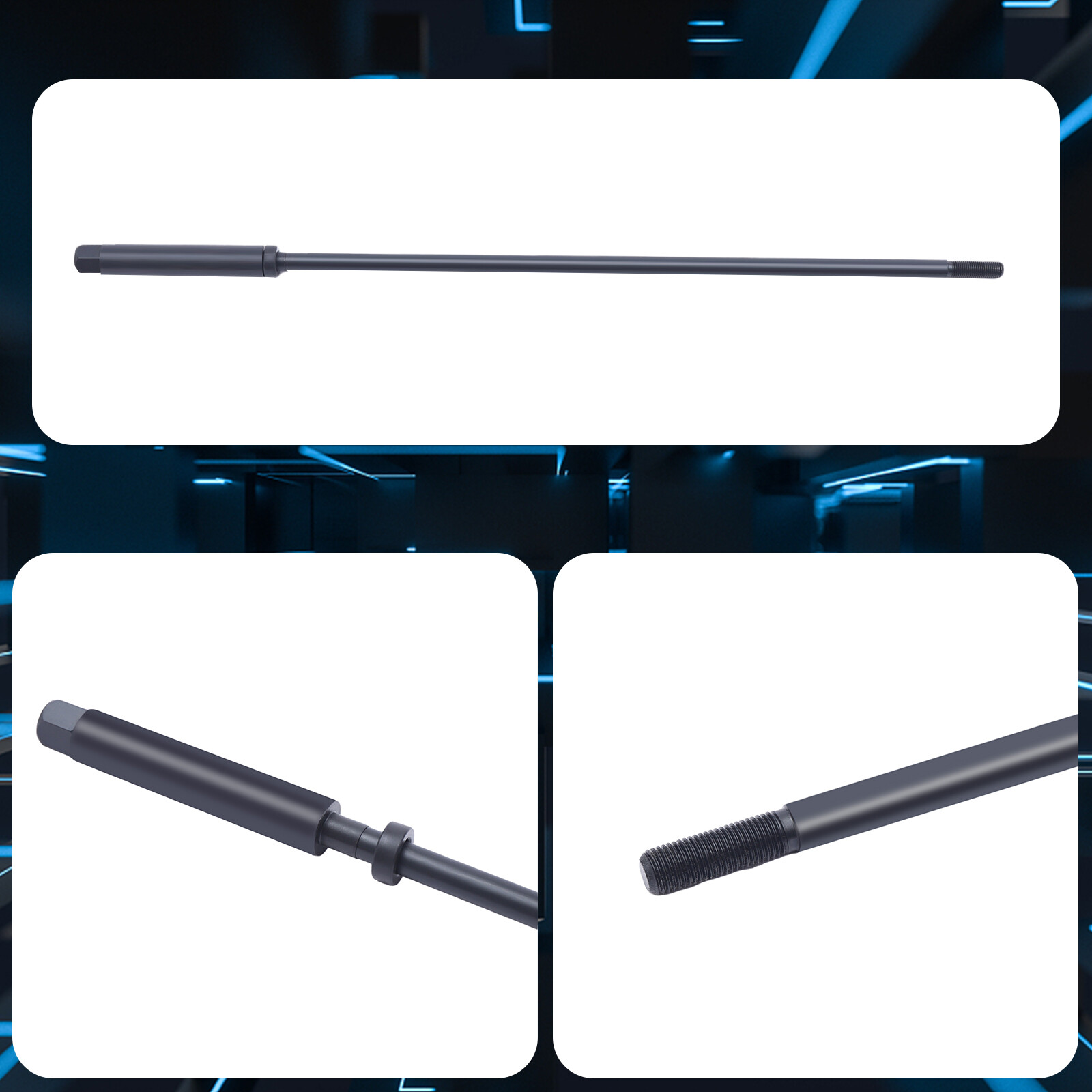 CNC 1SET R8 Milling Machine Pull Rod 7/16 Thread R8 Draw Bar Overall Drawbar