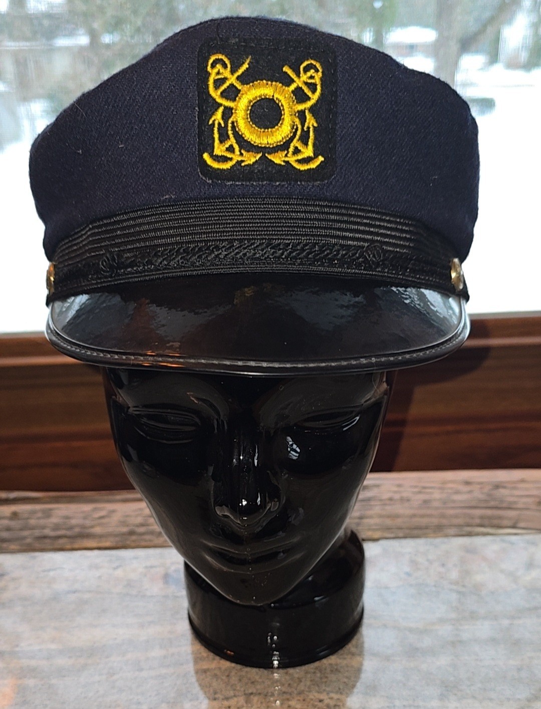 Navy Master Chief The Yachtsman Hat Dorfman Pacific Co. 1960s Made Oakland, Cali