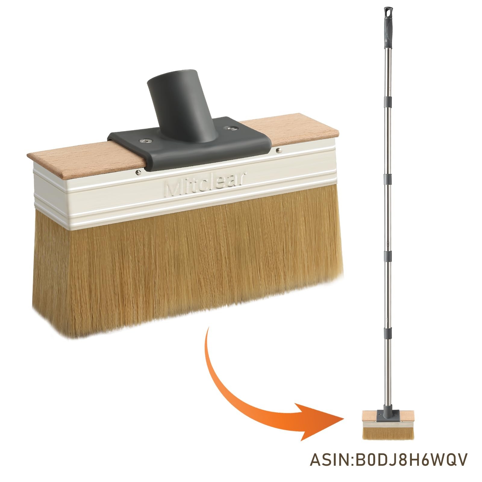 Deck Stain Applicator Brush (2 Sets), 7IN Wide Deck Paint Brushes for Applyin...