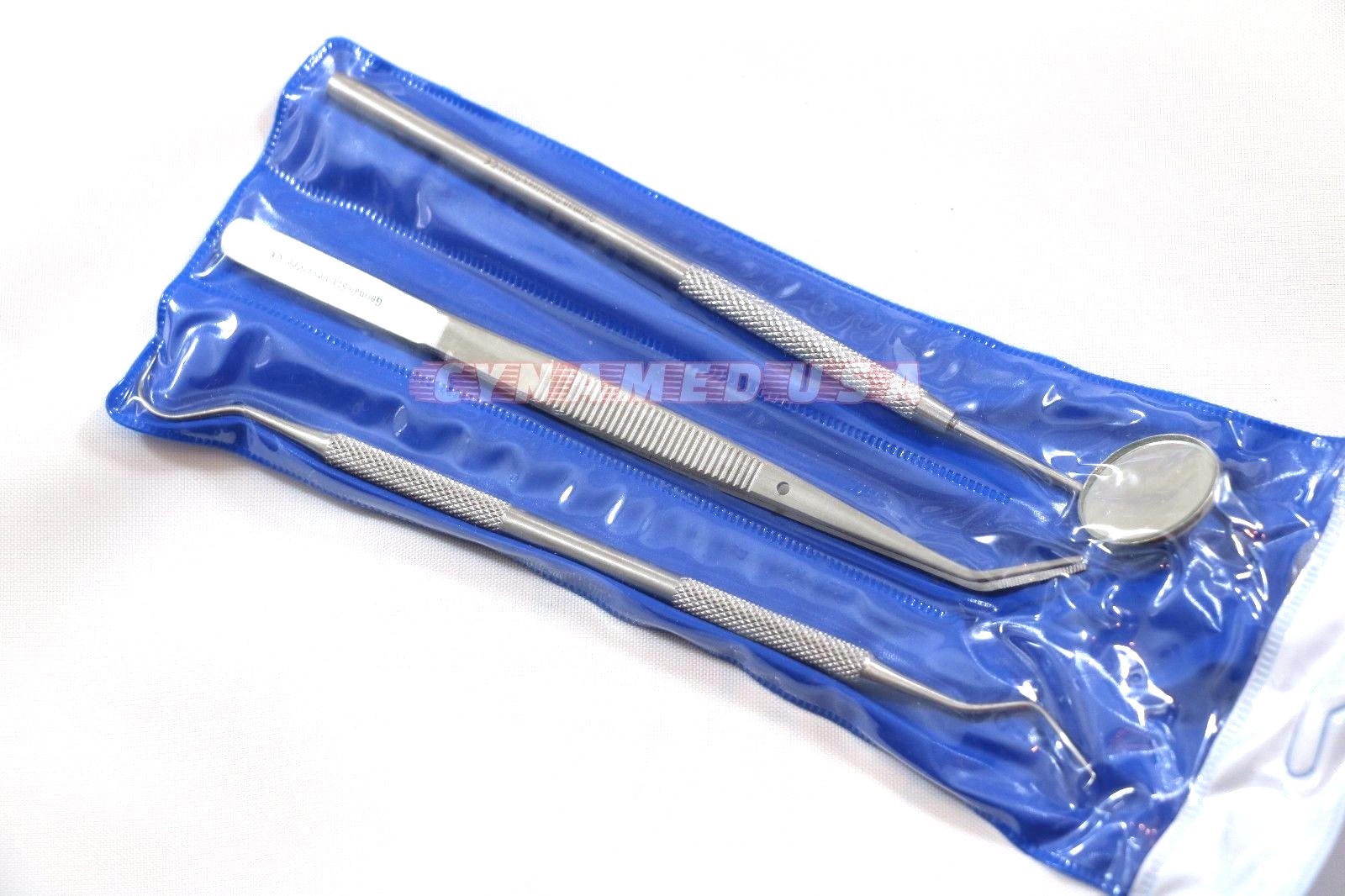 GERMAN 15 Instruments Basic Dental Set Mirror Explorer Probe Pliers (5 OF EACH)