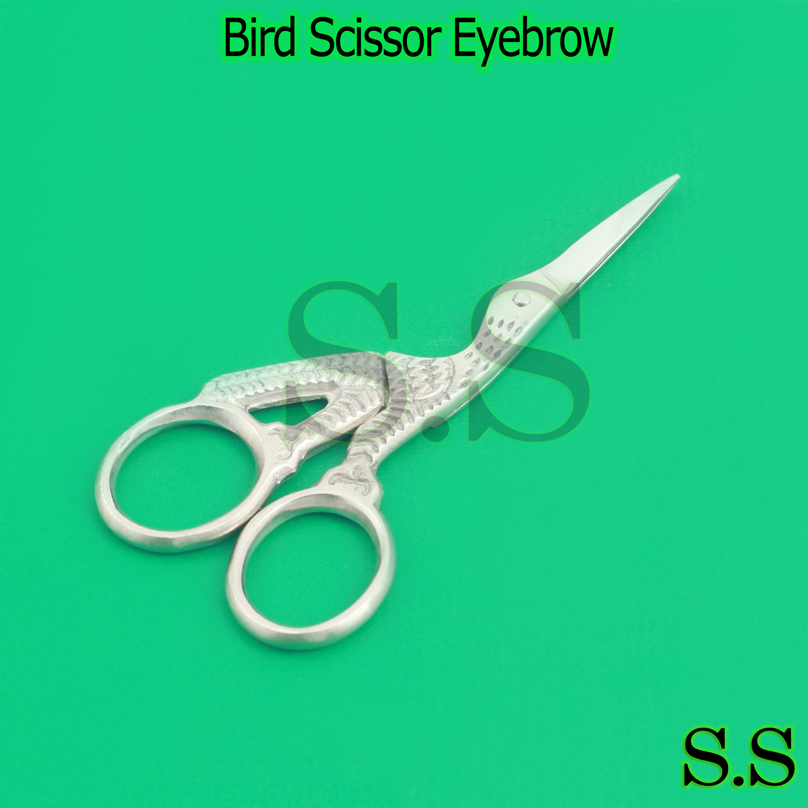 Cuticle NAIL Scissors Eyebrow Facial HAIR Grooming Scissors SEWING Silver STORK