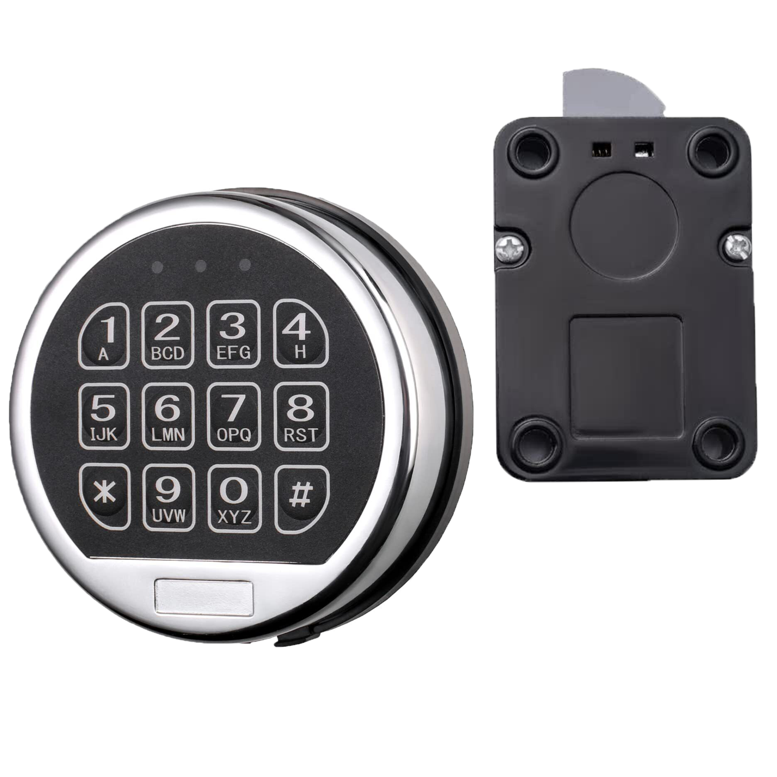 Gun Safe Lock Replacement with Swing Bolt Chrome Keypad Safe Electronic Lock